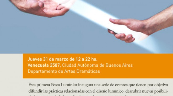 Jornada: Posta lumínica. 31 de marzo